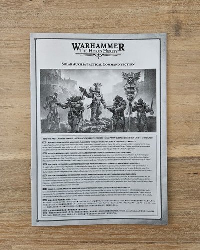 Solar Auxilia Tactical Command Section Instructions