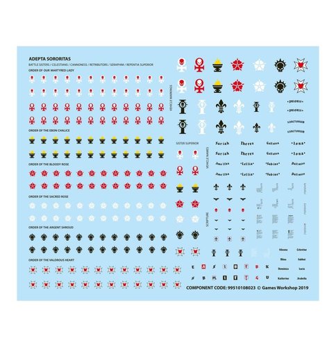 Adepta Sororitas Transfer Sheet
