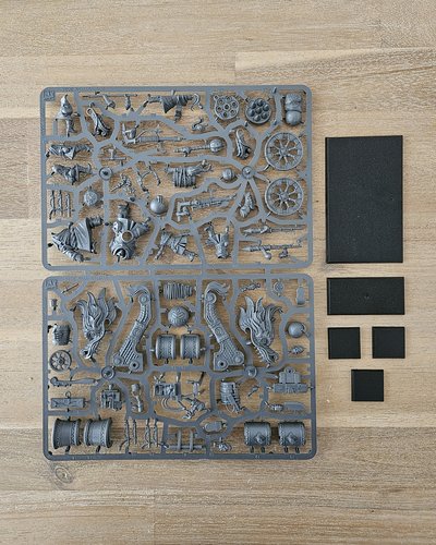 Grand Cannon & Fire Rain Rocket Battery Sprue