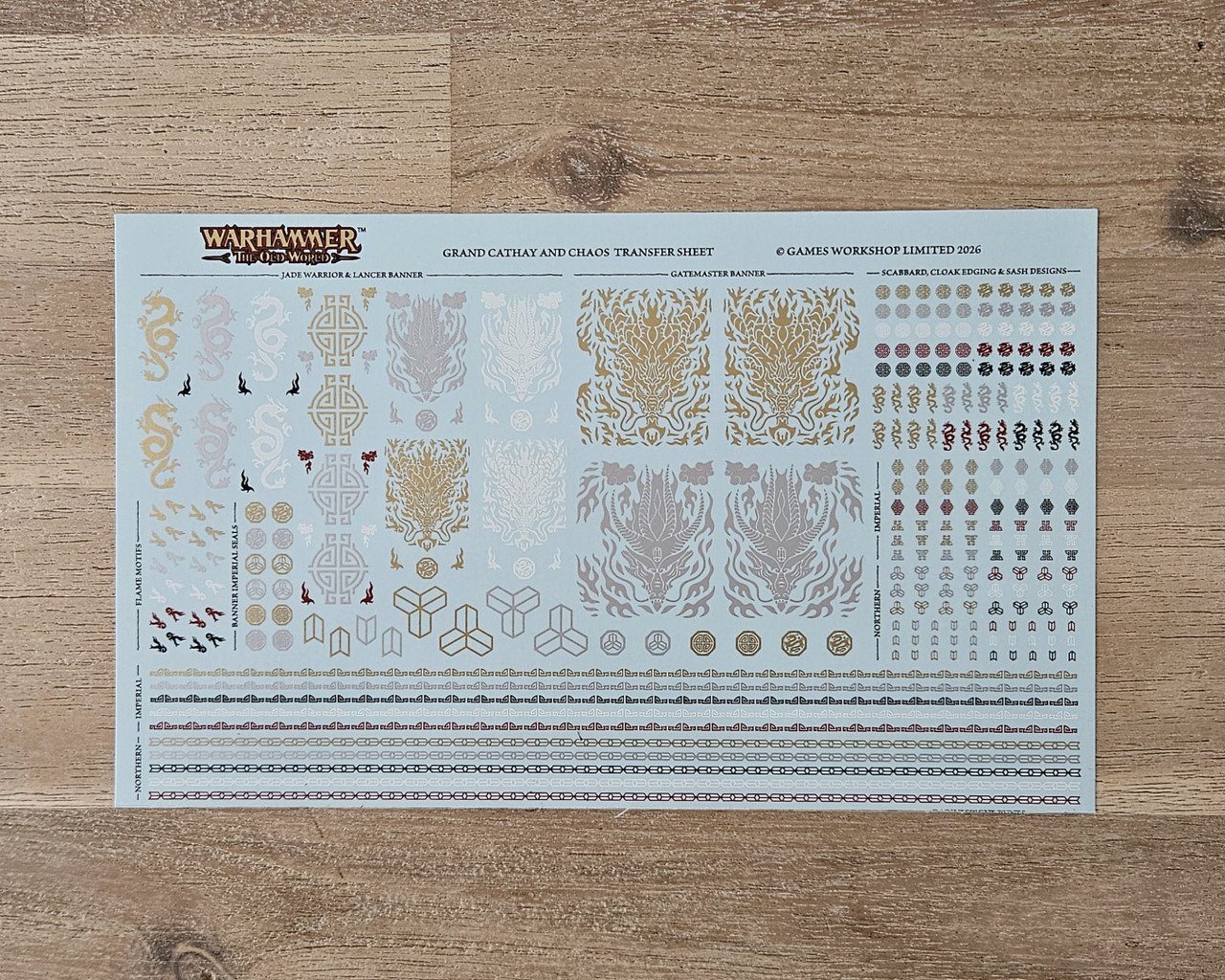Grand Cathay Transfer Sheet