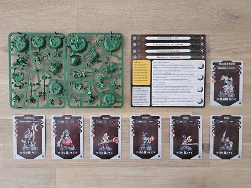 Grinkrak's Looncourt sprue and cards