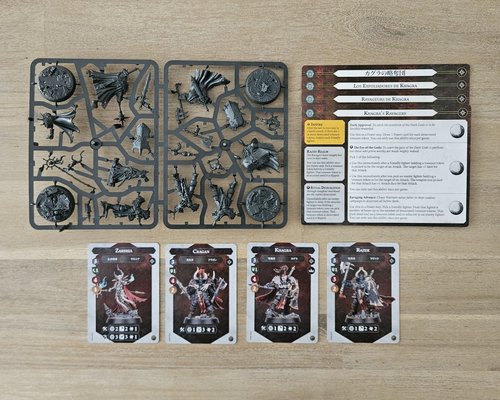 Khagra's Ravagers sprue and cards