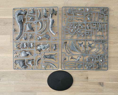 Saurus Scar-Veteran on Carnosaur sprue
