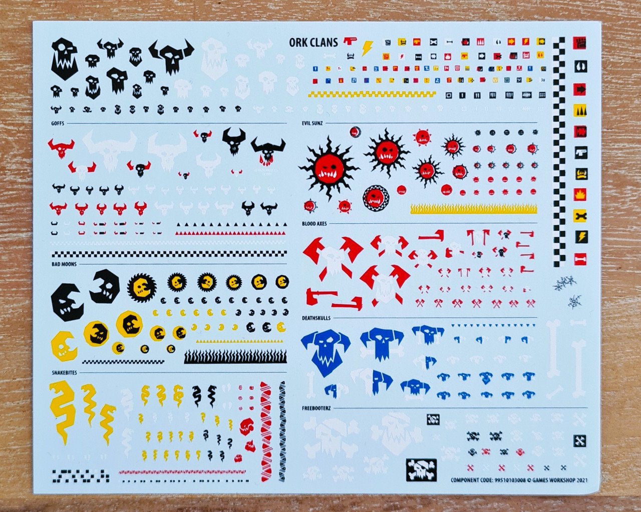 Orks Transfer sheet