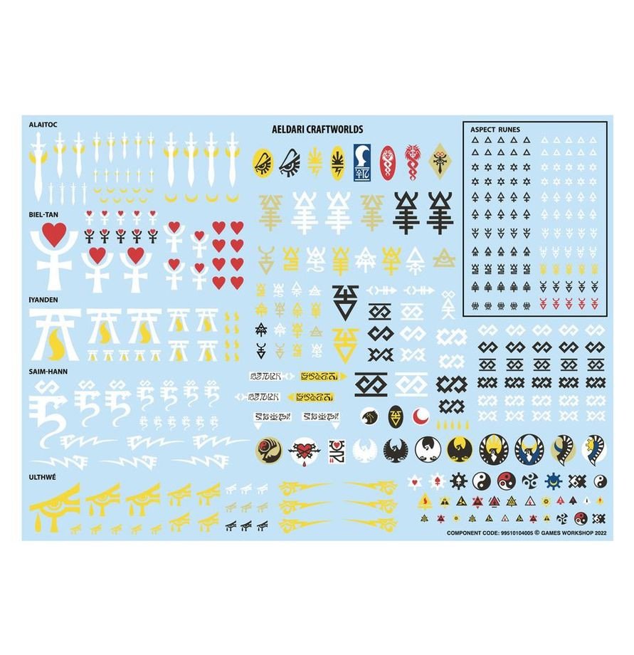Aeldari Transfer Sheet