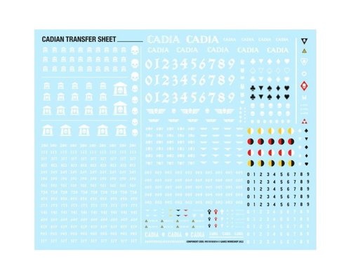 Astra Militarum Cadian Transfer Sheets