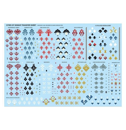 Cities of Sigmar Transfer Sheets