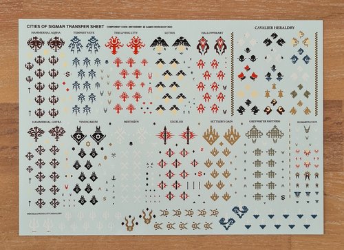 Cities of Sigmar Transfer Sheets