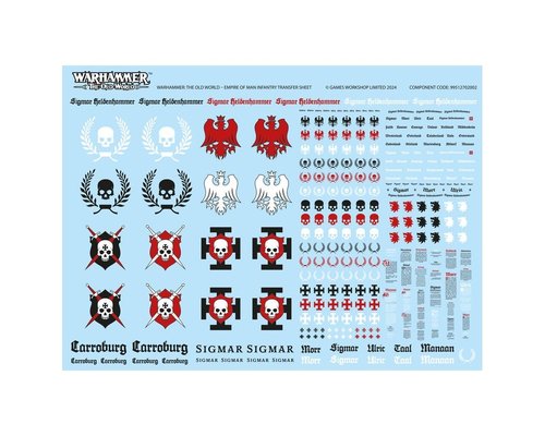 Empire of Man Infantry Transfer Sheet - Brand New